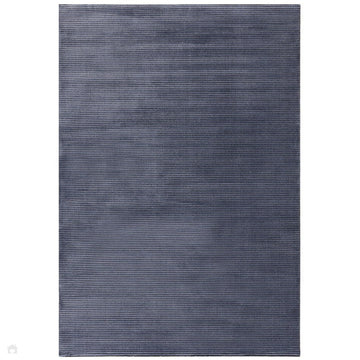 Kuza Plain Stripe Modern Abstract Distressed Shimmer Hi-Lo Textured Soft Velvety Touch High-Density Durable Easy-Care Short Pile Navy/Black Rug-Asiatic Carpets-Rug Love - The Most Loved Rug Store